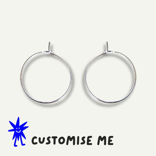 Silver Hoop Earrings