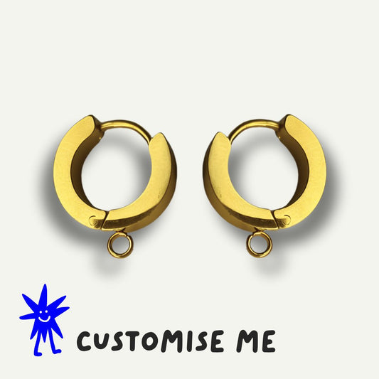 Gold Huggie Hoop Earrings