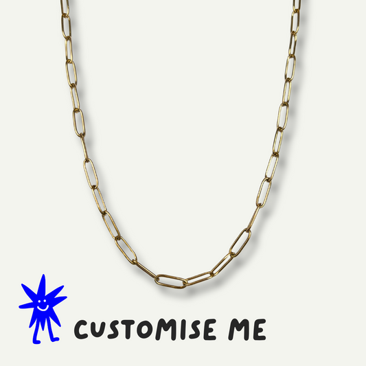 Gold Chain Link Necklace