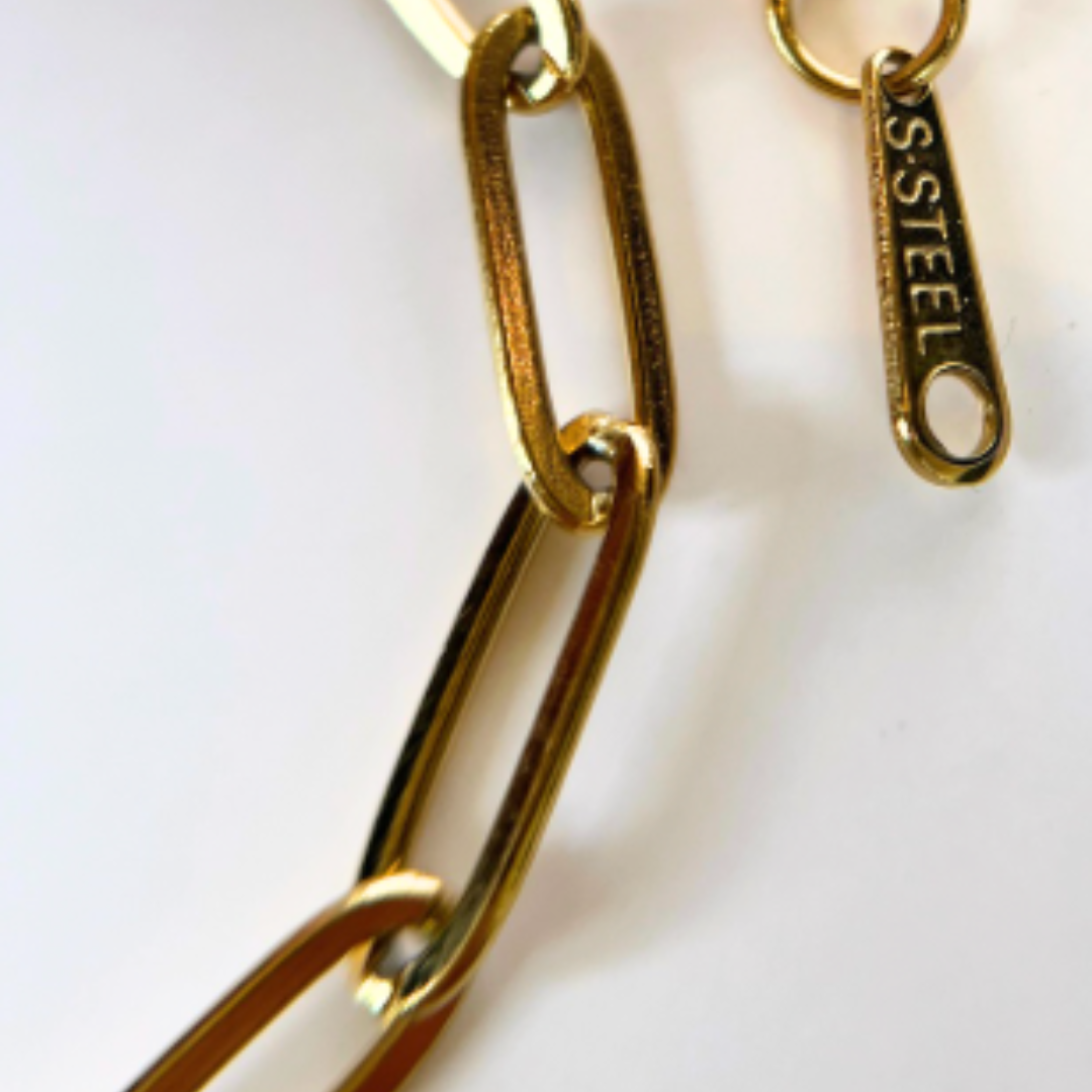 Gold Chain Link Bracelet